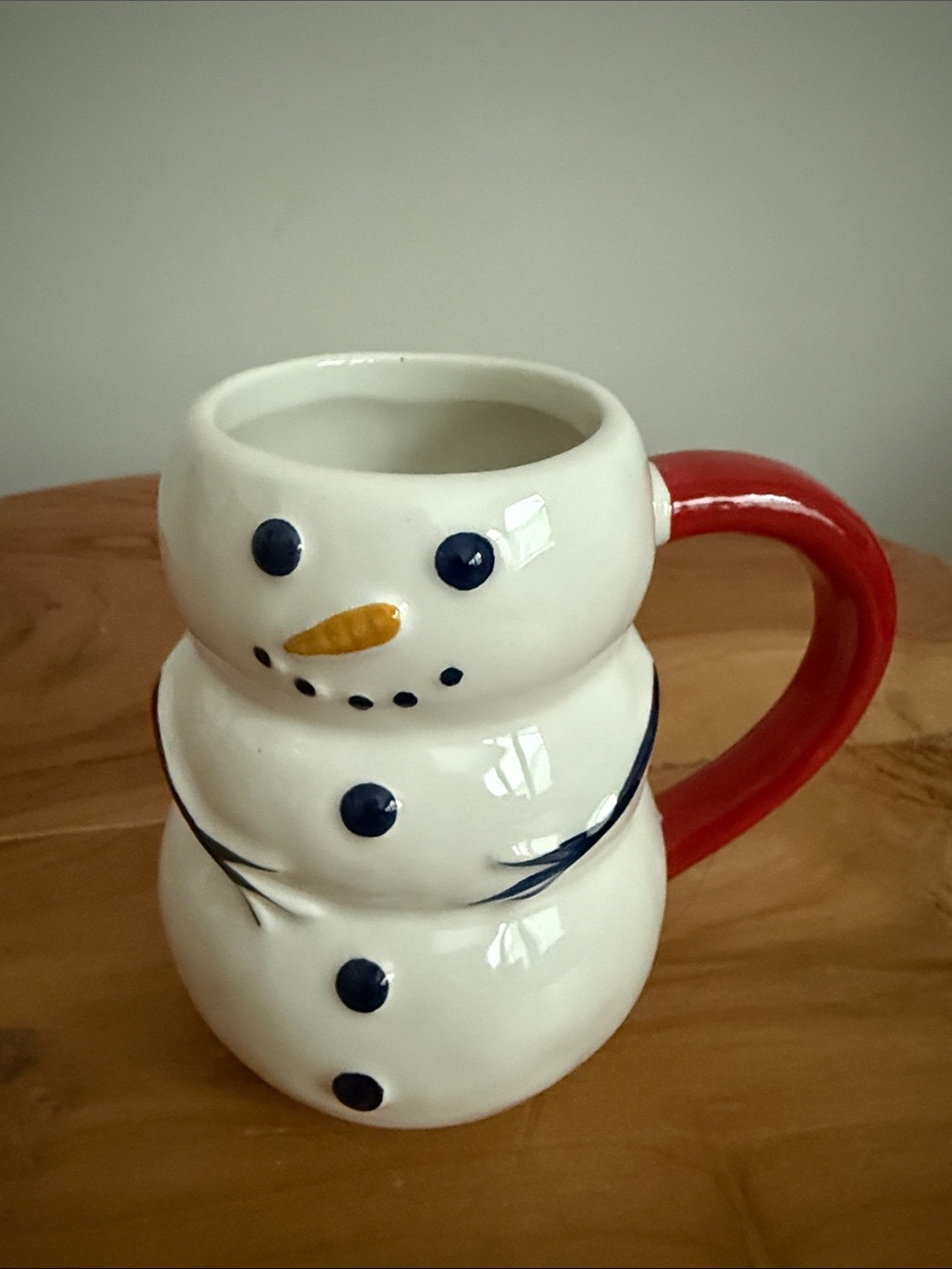 Target Wondershop Snowman Figural Mug 2022 Christmas Holiday Red Handle NWT NEW